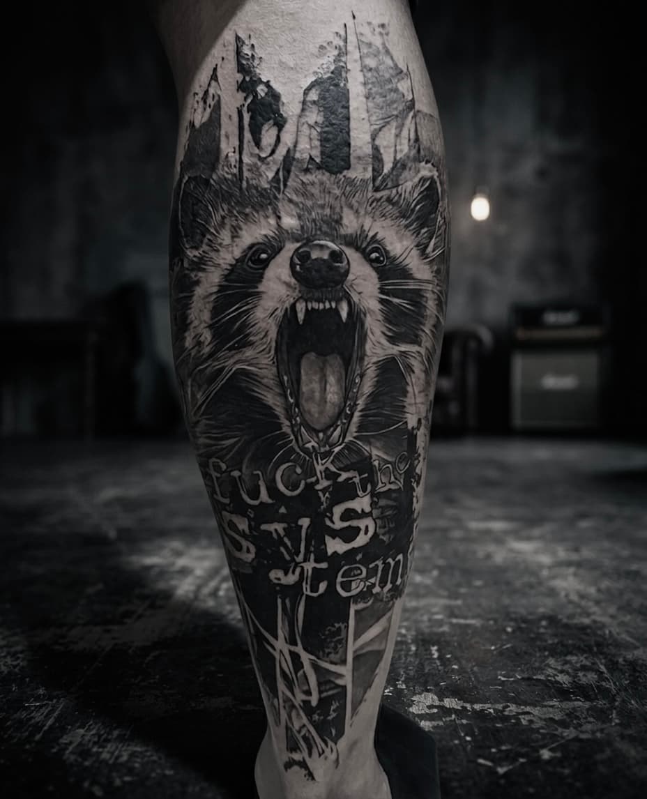 Black and Grey tattoo by Marcel Joaquim in Göttingen